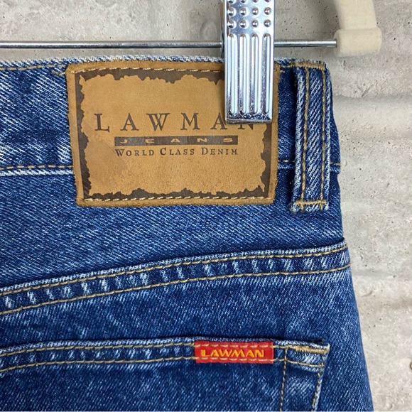Vintage Lawman Jeans Women Size 12 High Waist Straight 90s Western Rodeo VTG - Picture 6 of 7